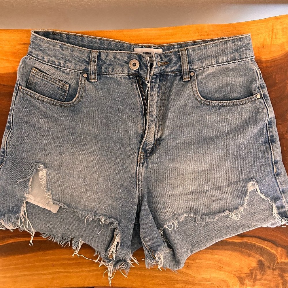 COTTON ON High Rise Harley Jean Shorts US 6 - Picture 4 of 9